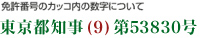 免許番号のカッコ内の数字について